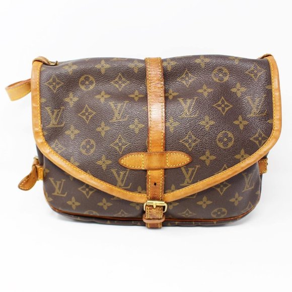 Louis Vuitton #47075 Monogram Canvas Saumur 30 Crossbody - Picture 1 of 8